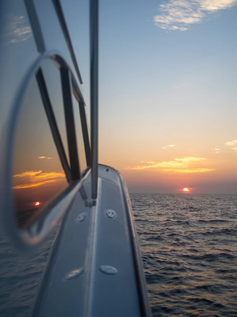 Sunset View from Sportfisher Starboard