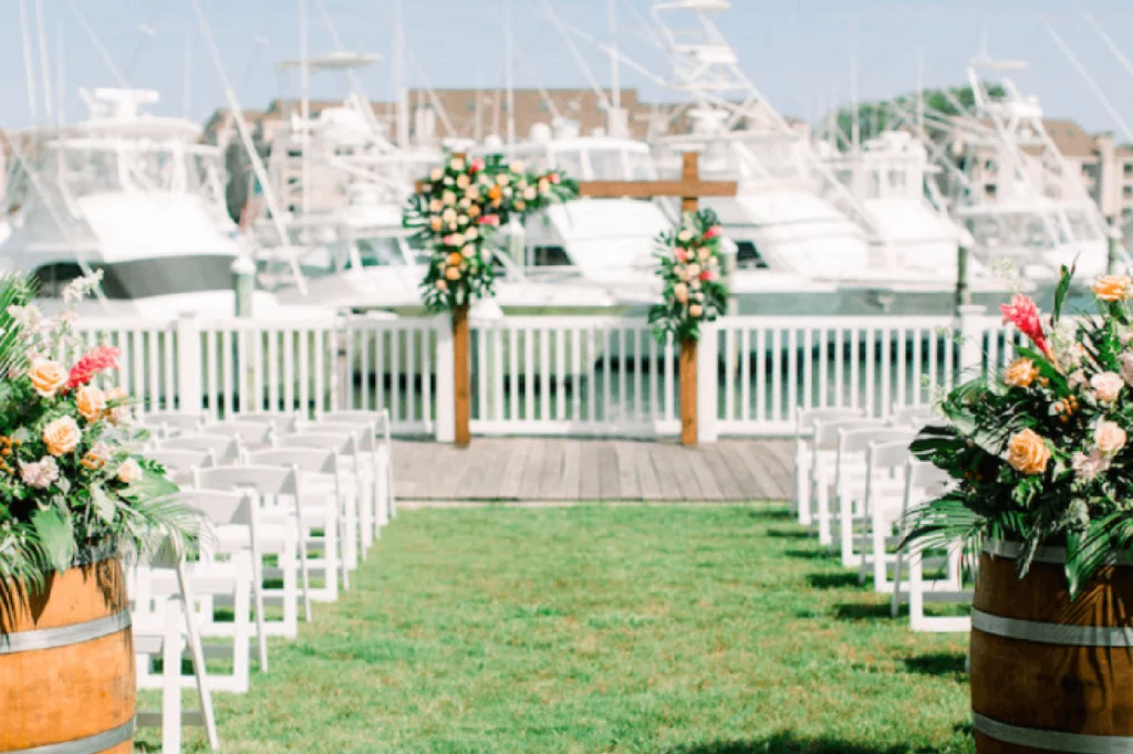 The Watertable Event Space Outdoor Wedding Venue with View of Marina